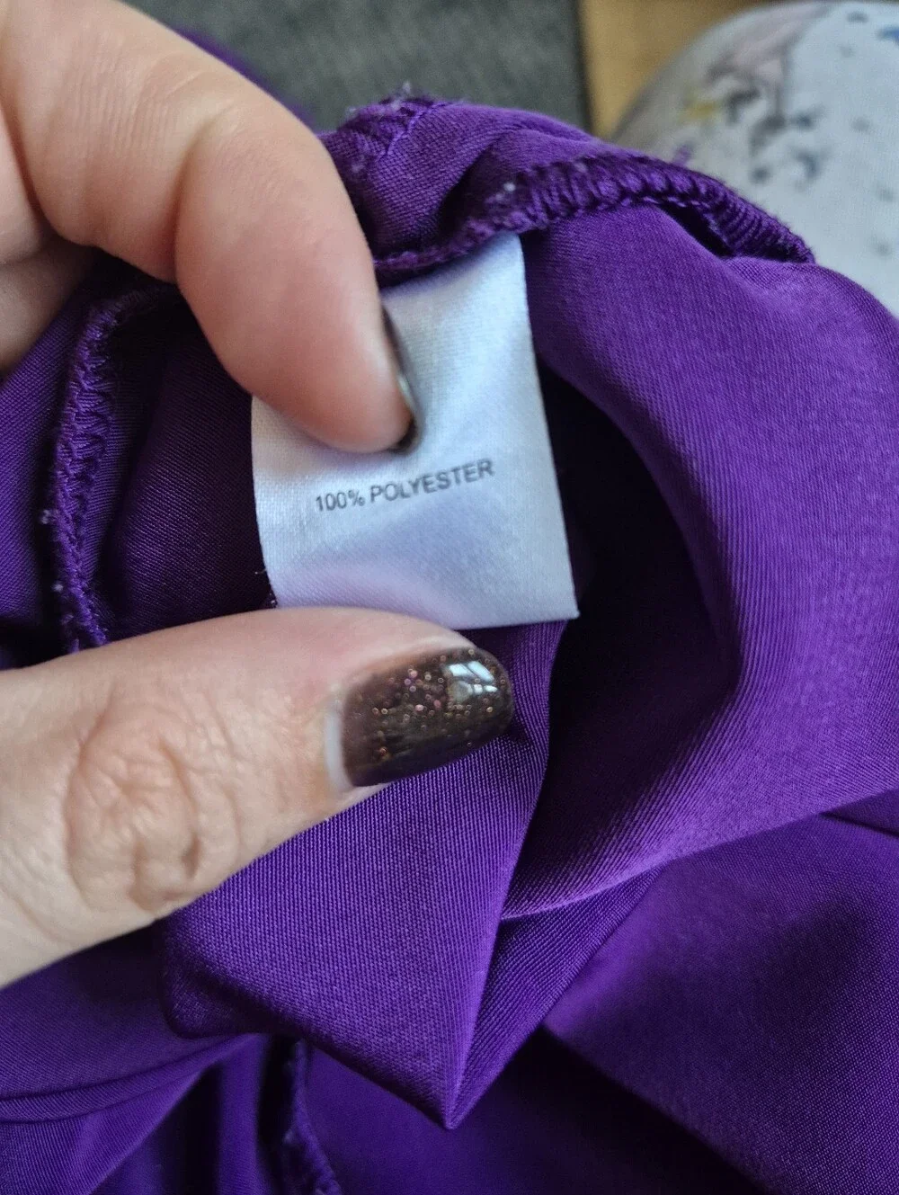 TravelSmith Vibrant Purple Travel Top - Picture 4 of 7